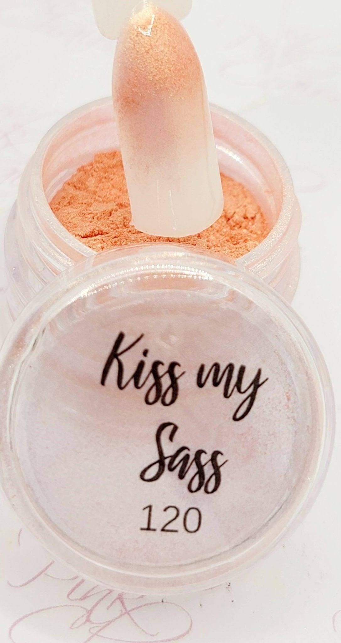 Kiss my Sass, Pigment by thePINKchair - thePINKchair.ca - Nail Art - thePINKchair nail studio