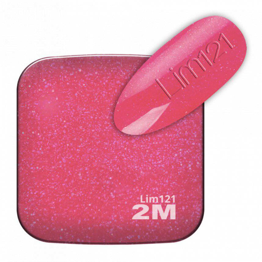 LIM121 Sparkling Neon Pink Glass Gel Polish by 2MBEAUTY - thePINKchair.ca - Gel Polish - 2Mbeauty