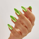 Lime Chrome Pigment by the GEL bottle - thePINKchair.ca - Nail Art - the GEL bottle