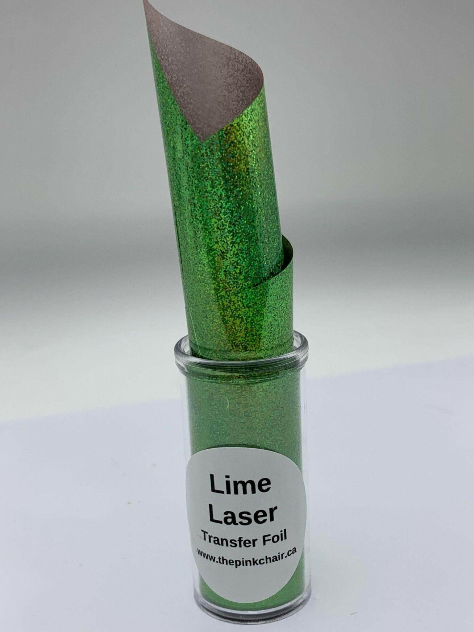 Lime Laser Transfer Foil - thePINKchair.ca - Nail Art - thePINKchair nail studio
