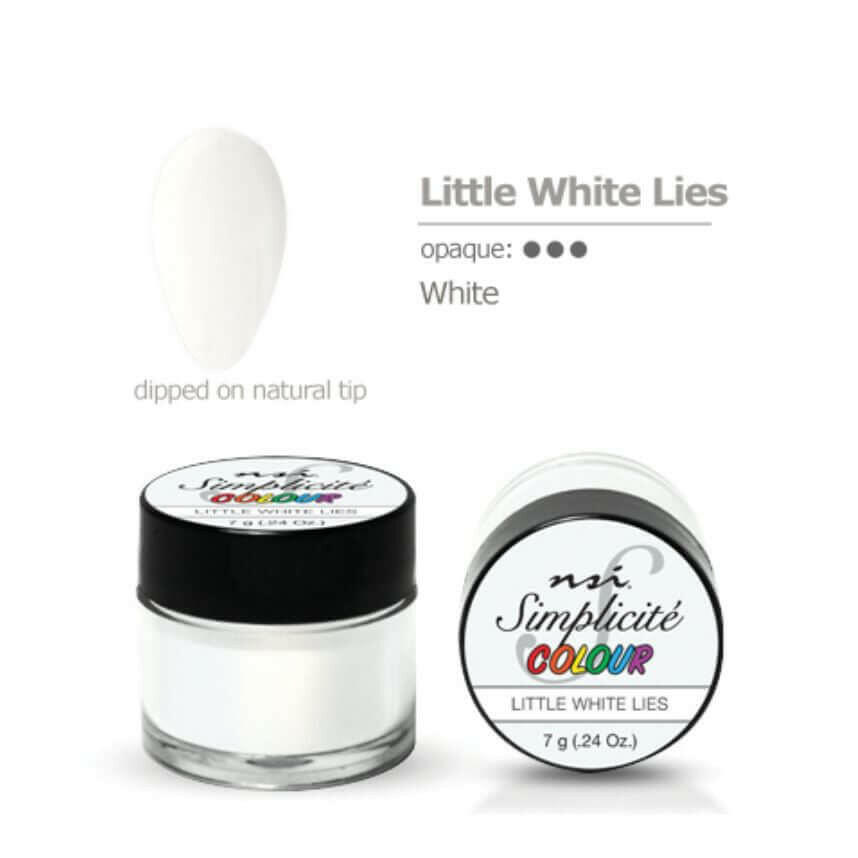 Little White Lies Simplicite PolyDip/Acrylic Colour Powder by NSI - thePINKchair.ca - Acrylic Powder - NSI