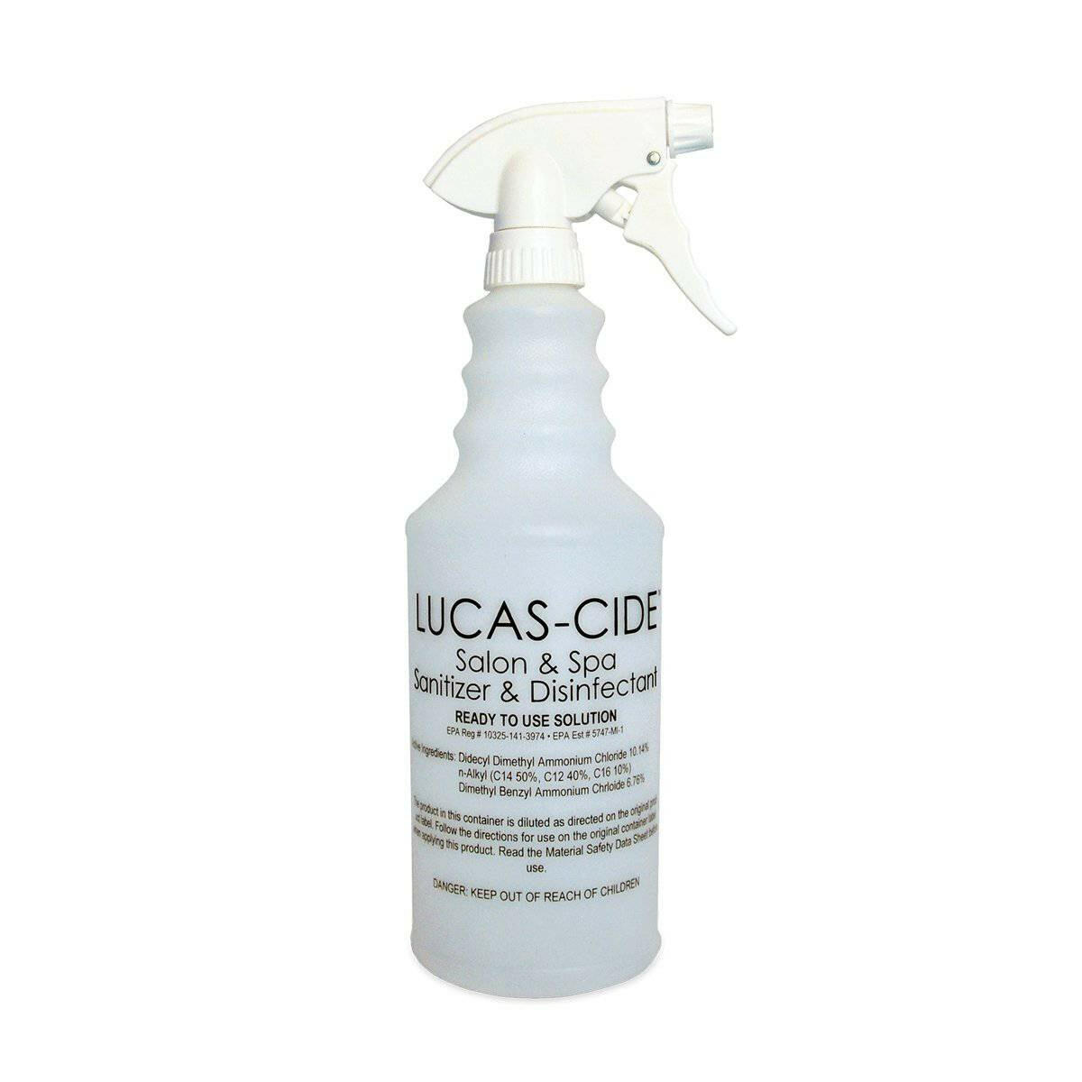 LUCAS-CIDE Spray Bottle - thePINKchair.ca - Disinfectant - Lucas-Cide
