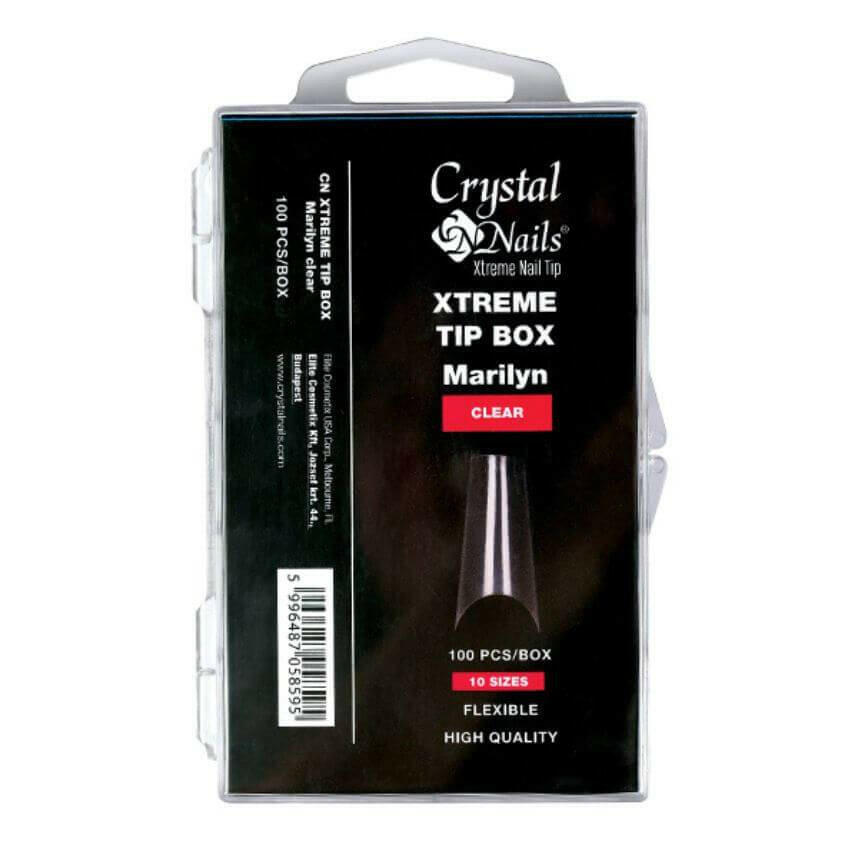 Marilyn Tip Box (CLEAR) by Crystal Nails - thePINKchair.ca - Tips - Crystal Nails/Elite Cosmetix USA