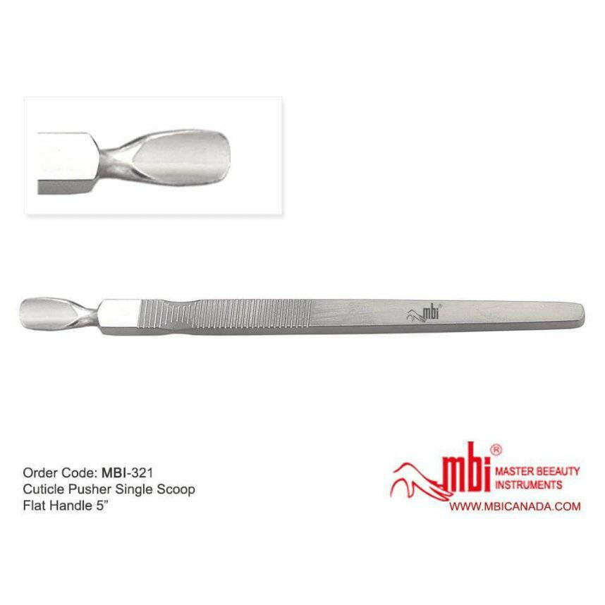MBI-#321 Cuticle Pusher Single Scoop Flat Handle - thePINKchair.ca - Tools - MBI