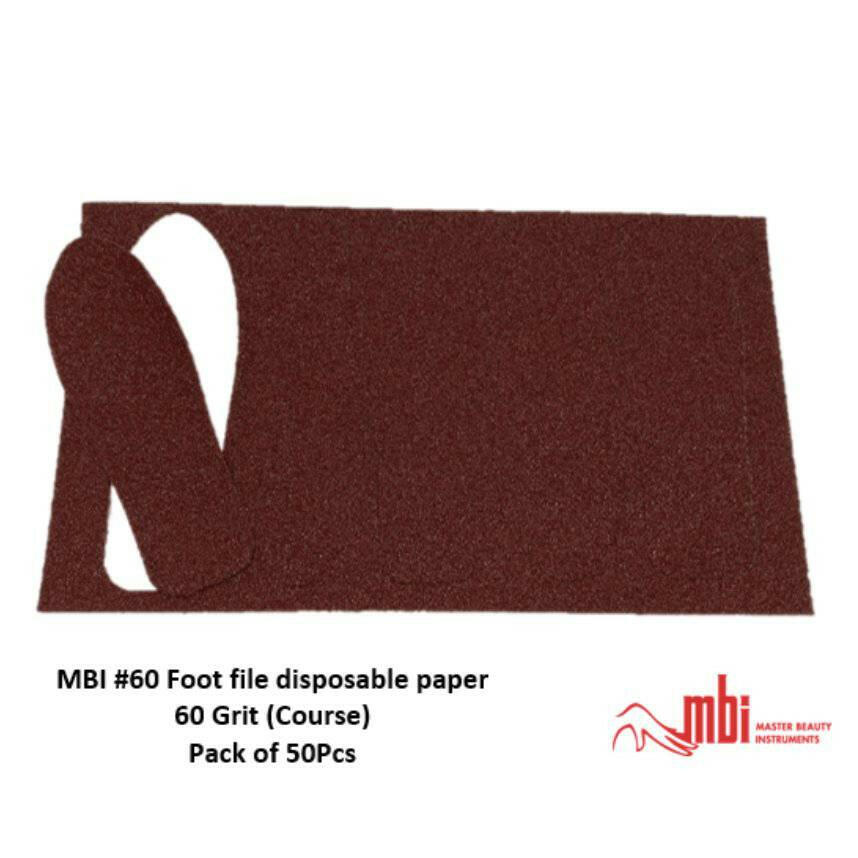 MBI-#60 Foot File Disposable Paper (60Grit/COARSE/50pk) - thePINKchair.ca - Pedicure - MBI
