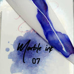 Metallic Marble Ink #7 by thePINKchair - thePINKchair.ca - Nail Art - thePINKchair nail studio