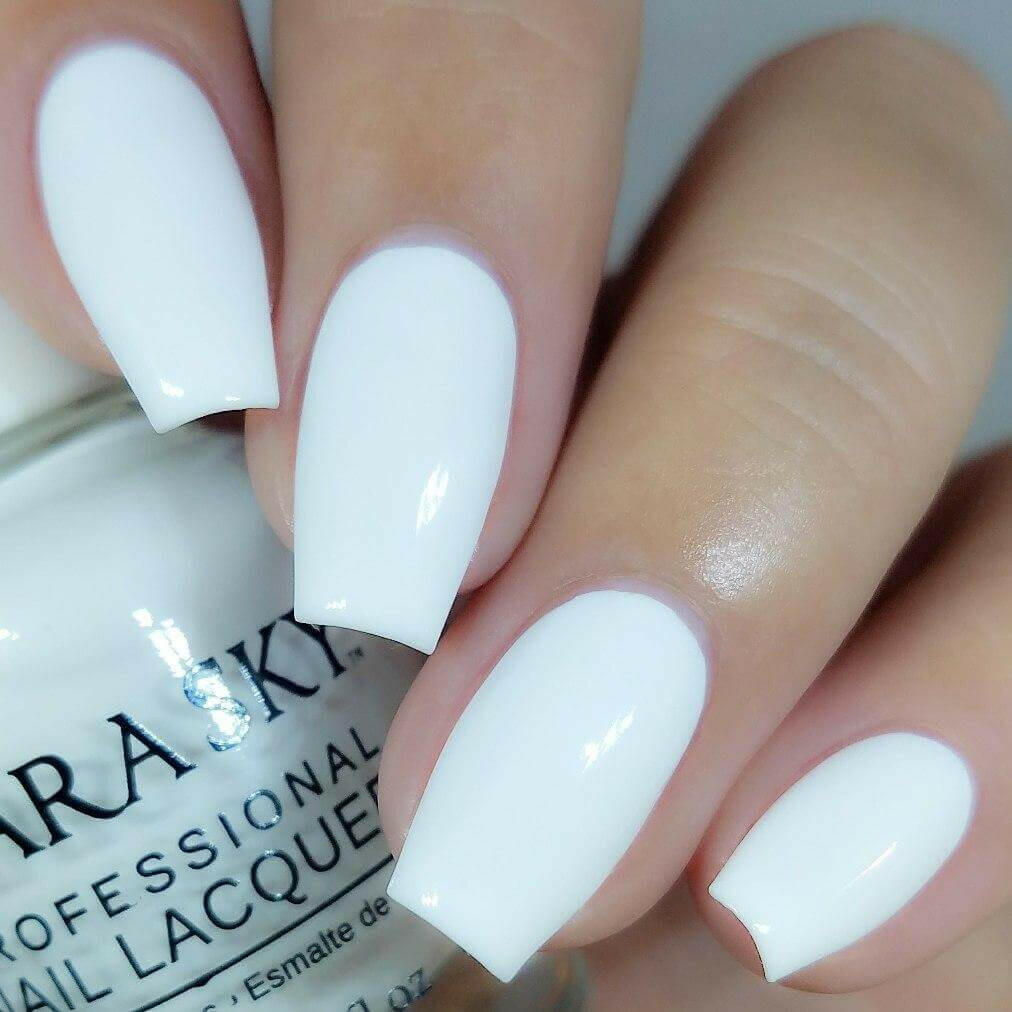 Milky white nails : r/RedditLaqueristas