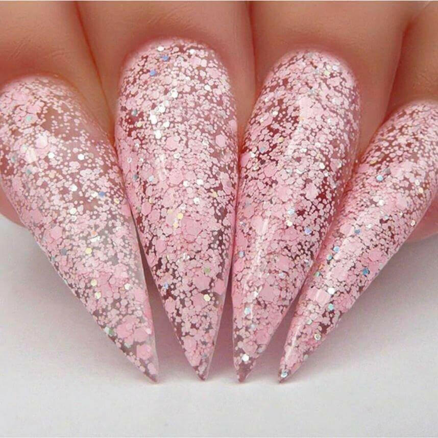 N496, Pinking of Sparkle Nail Polish by Kiara Sky - thePINKchair.ca - Gel Polish - Kiara Sky