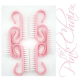 Nail Dust Brush (6pcs/LIGHT PINK) by thePINKchair - thePINKchair.ca - Brushes - thePINKchair nail studio