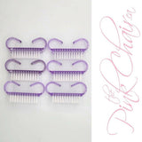 Nail Dust Brush (6pcs/PURPLE) by thePINKchair - thePINKchair.ca - Brushes - thePINKchair nail studio