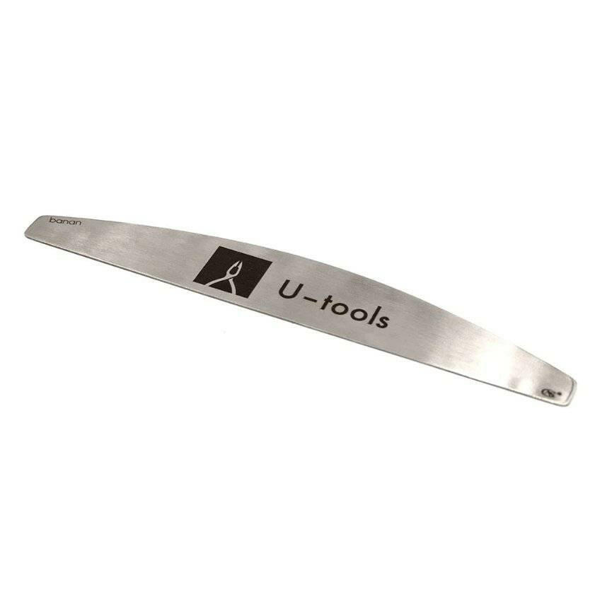 Nail File Metal Base (Banana/180x28 mm) by U-Tools - thePINKchair.ca - file - utools