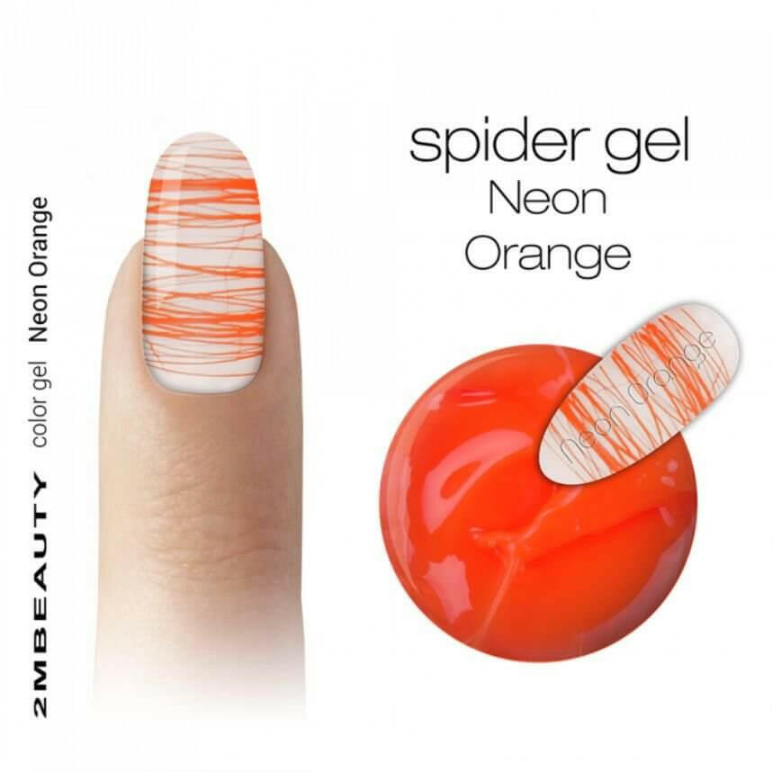 Neon Orange Spider Gel by 2MBEAUTY - thePINKchair.ca - Coloured Gel - 2Mbeauty