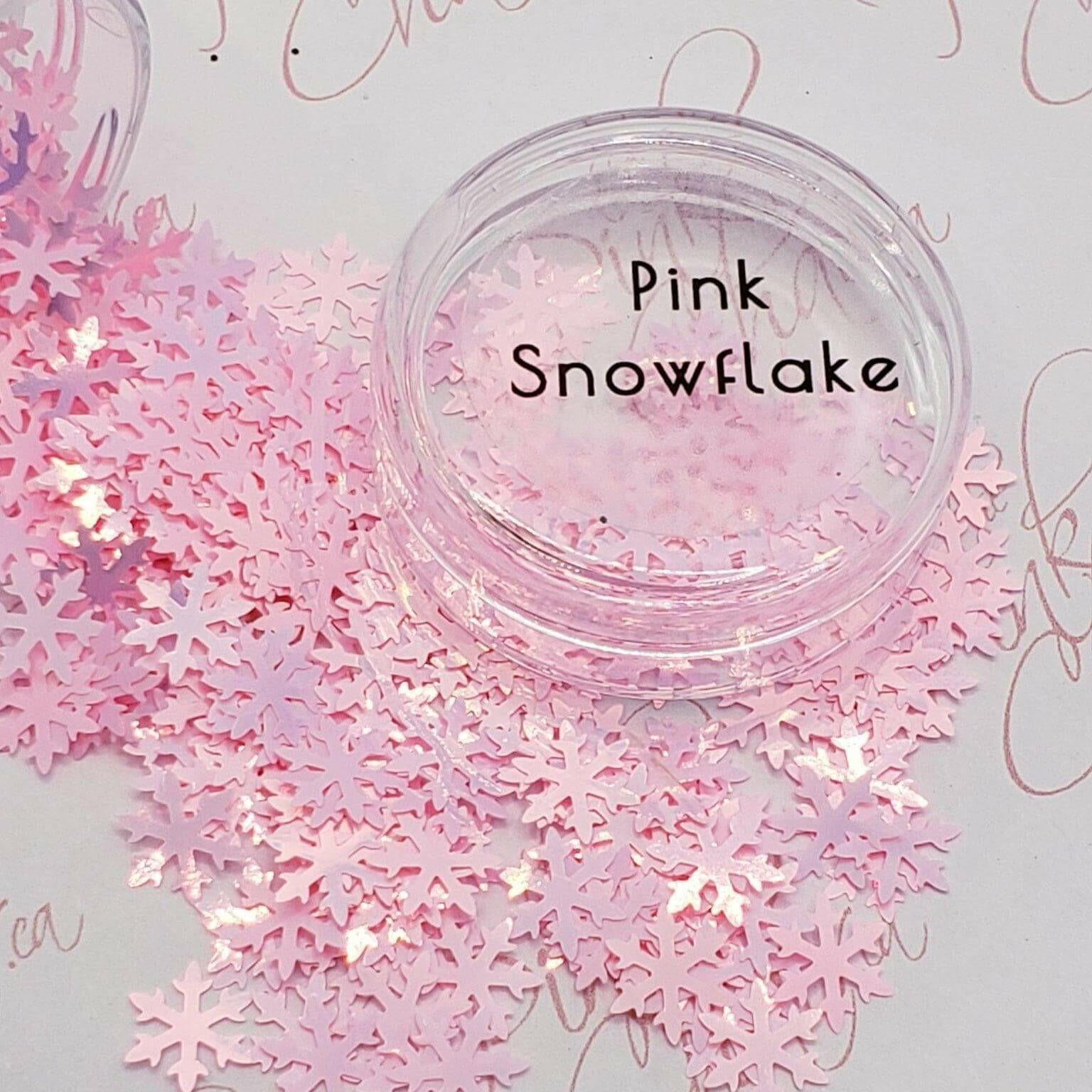 Pink Snowflake, Glitter (196) - thePINKchair.ca - Glitter - thePINKchair nail studio