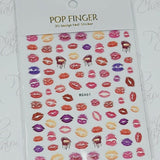Pout it Out Lip #1, Decals - thePINKchair.ca - Nail Art - thePINKchair nail studio