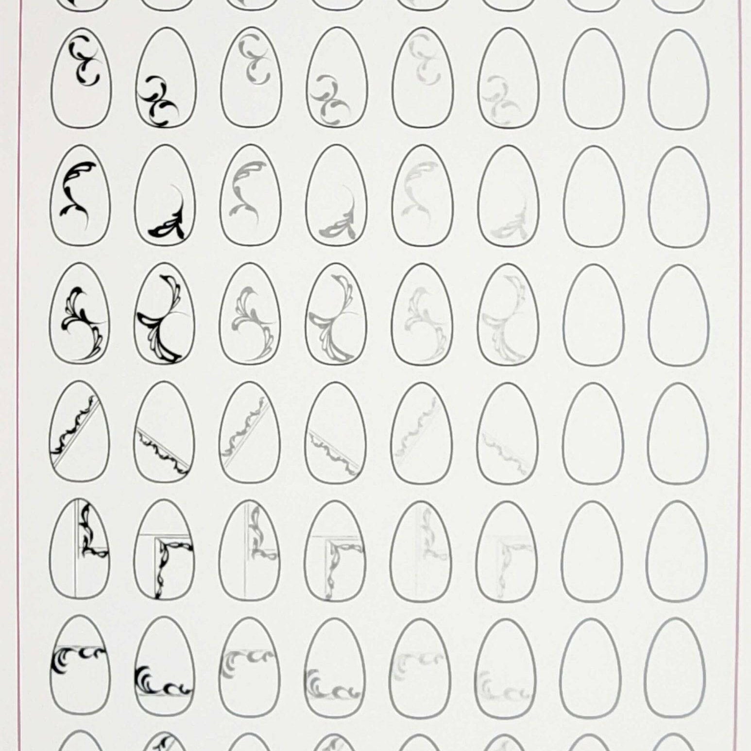 Practice Sheets for Nail Art by Crystal Nails - thePINKchair.ca - Nail Art - Crystal Nails/Elite Cosmetix USA
