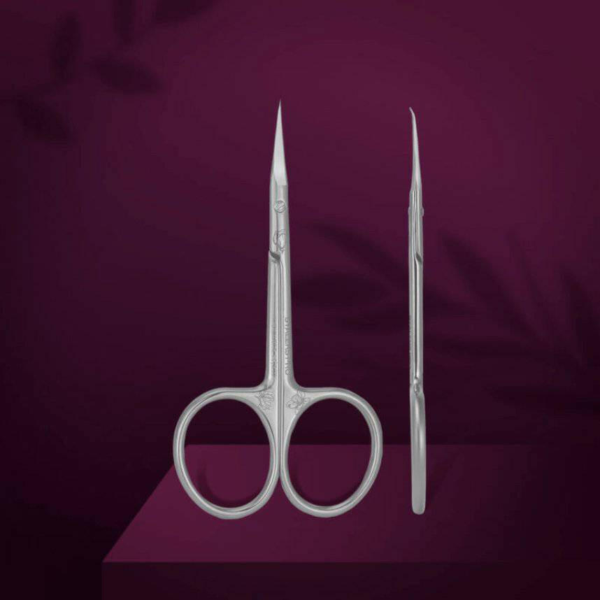 Professional Cuticle Scissors with Hook Staleks Pro Exclusive 23 Type 2 (Magnolia) - thePINKchair.ca - Tools - Staleks