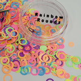 Rainbow Rounds, Glitter (169) - thePINKchair.ca - Glitter - thePINKchair nail studio