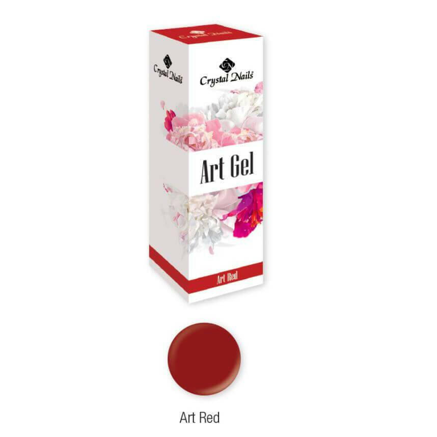 Red Art Gel Paint by Crystal Nails - thePINKchair.ca - Coloured Gel - Crystal Nails/Elite Cosmetix USA