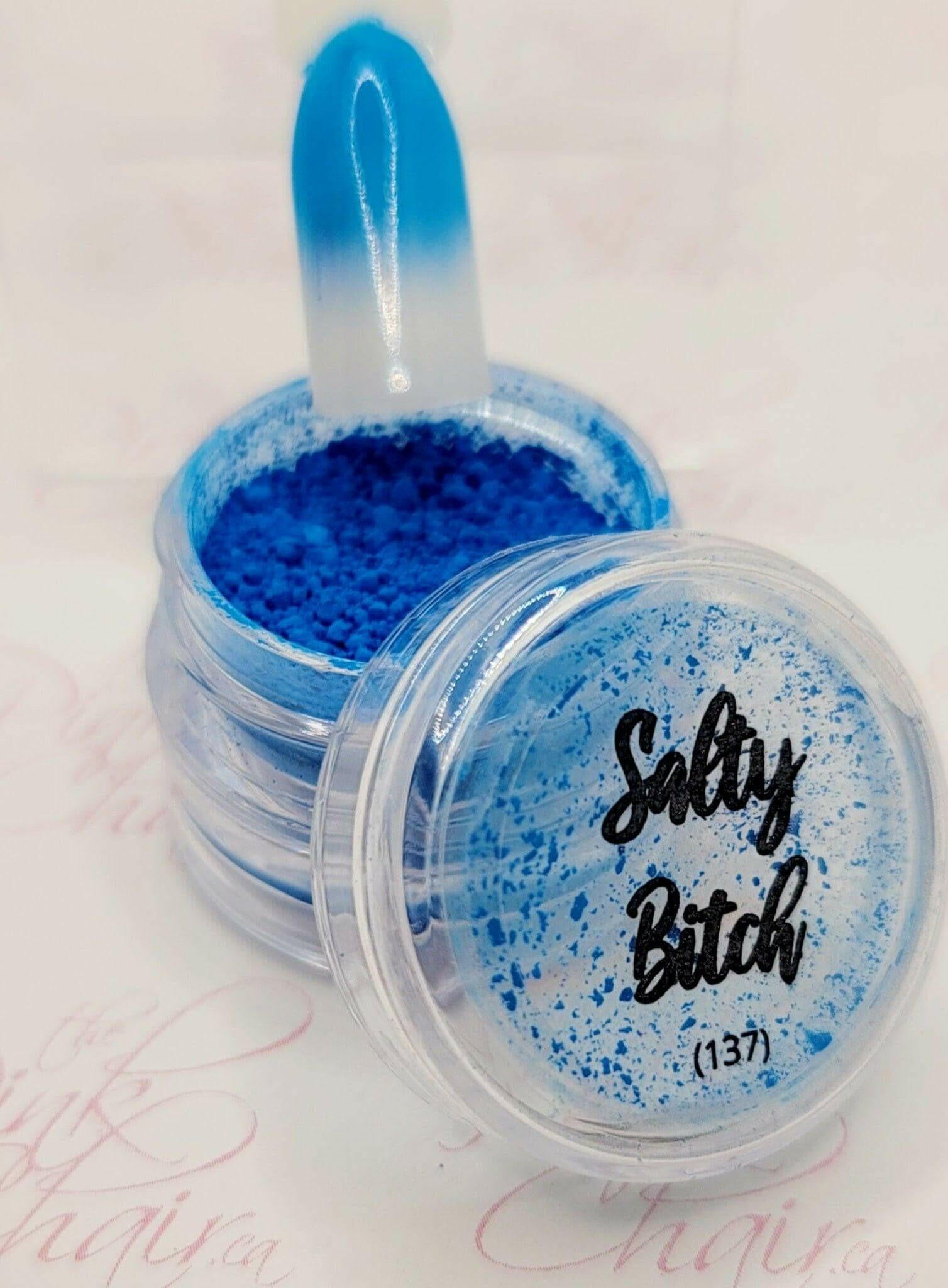 Salty Bitch, Pigment by thePINKchair - thePINKchair.ca - Nail Art - thePINKchair nail studio