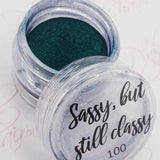 Sassy but Still Classy, Pigment by thePINKchair - thePINKchair.ca - Nail Art - thePINKchair nail studio