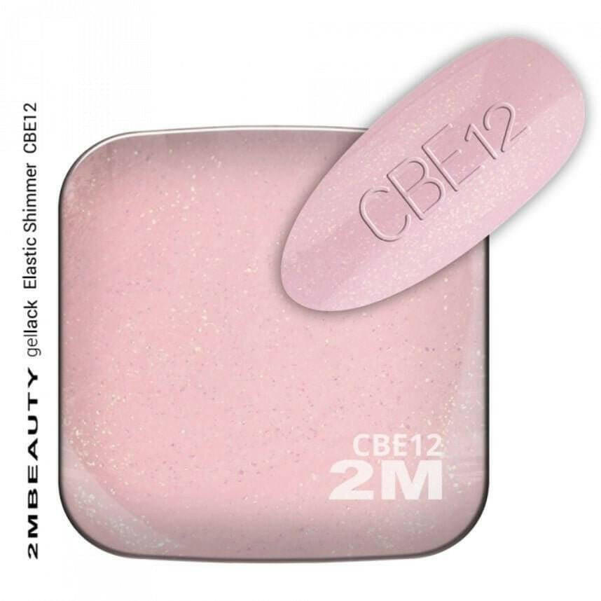 Shimmer Rubber Base 12 (CBE12) by 2MBEAUTY - thePINKchair.ca - Gel Polish - 2Mbeauty