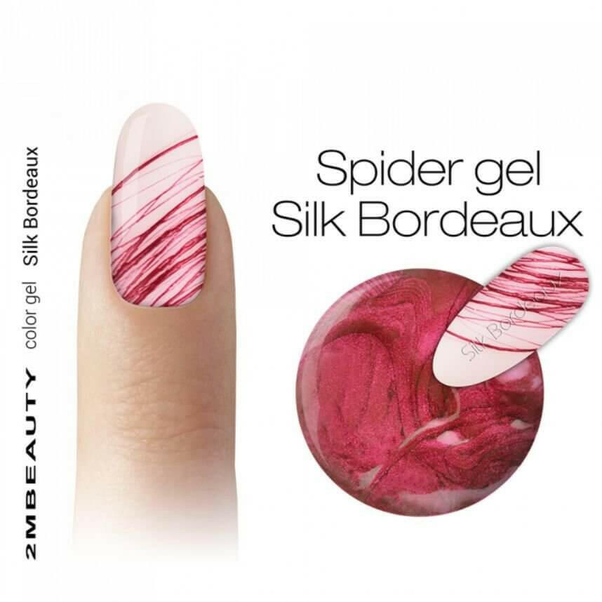 Silk Bordeaux Spider Gel by 2MBEAUTY - thePINKchair.ca - Coloured Gel - 2Mbeauty