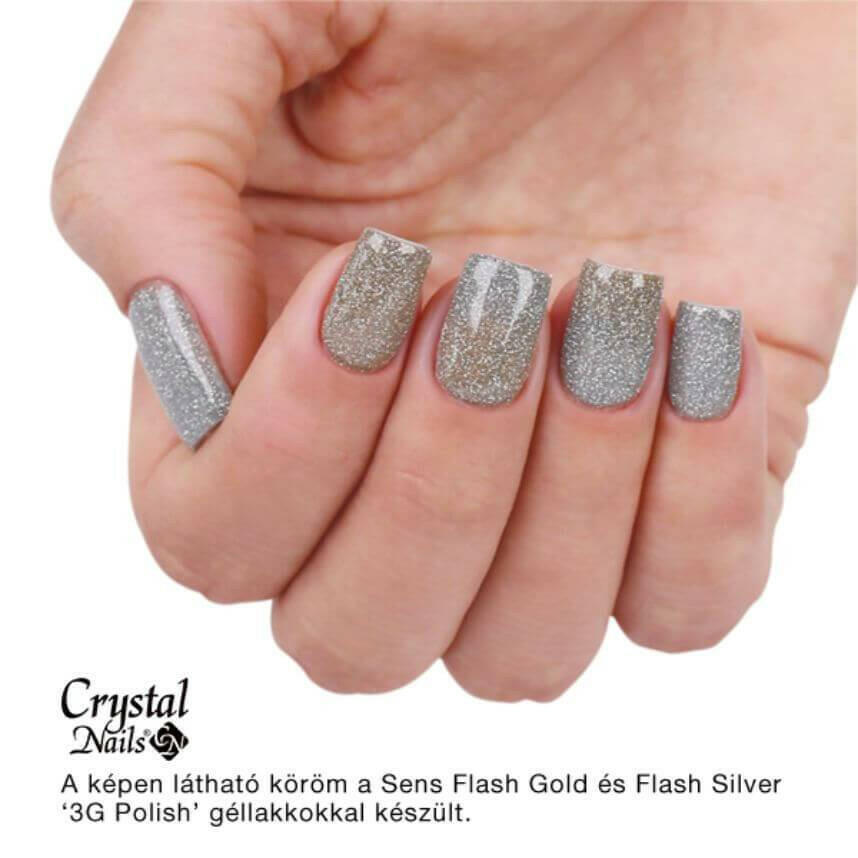 Silver Flash SENS Gel Polish (4ml) by Crystal Nails - thePINKchair.ca - Gel Polish - Crystal Nails/Elite Cosmetix USA