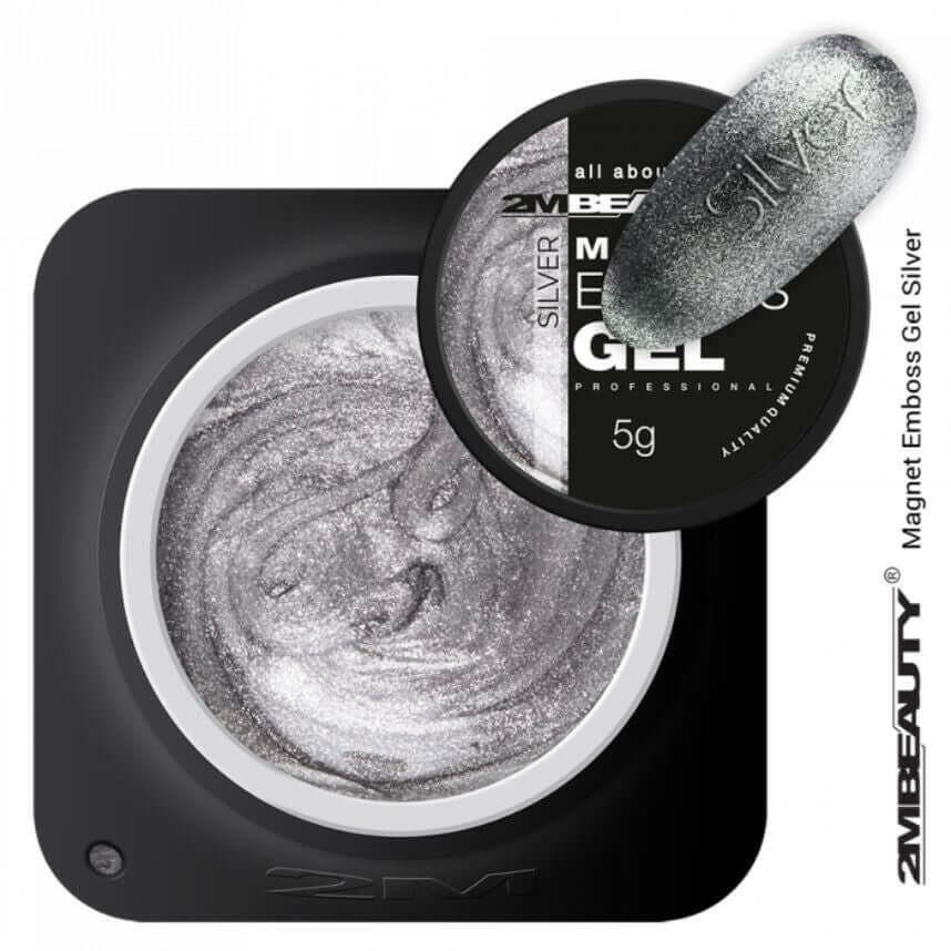 Silver Magnetic Embossing Gel by 2MBEAUTY - thePINKchair.ca - Coloured Gel - 2MBEAUTY