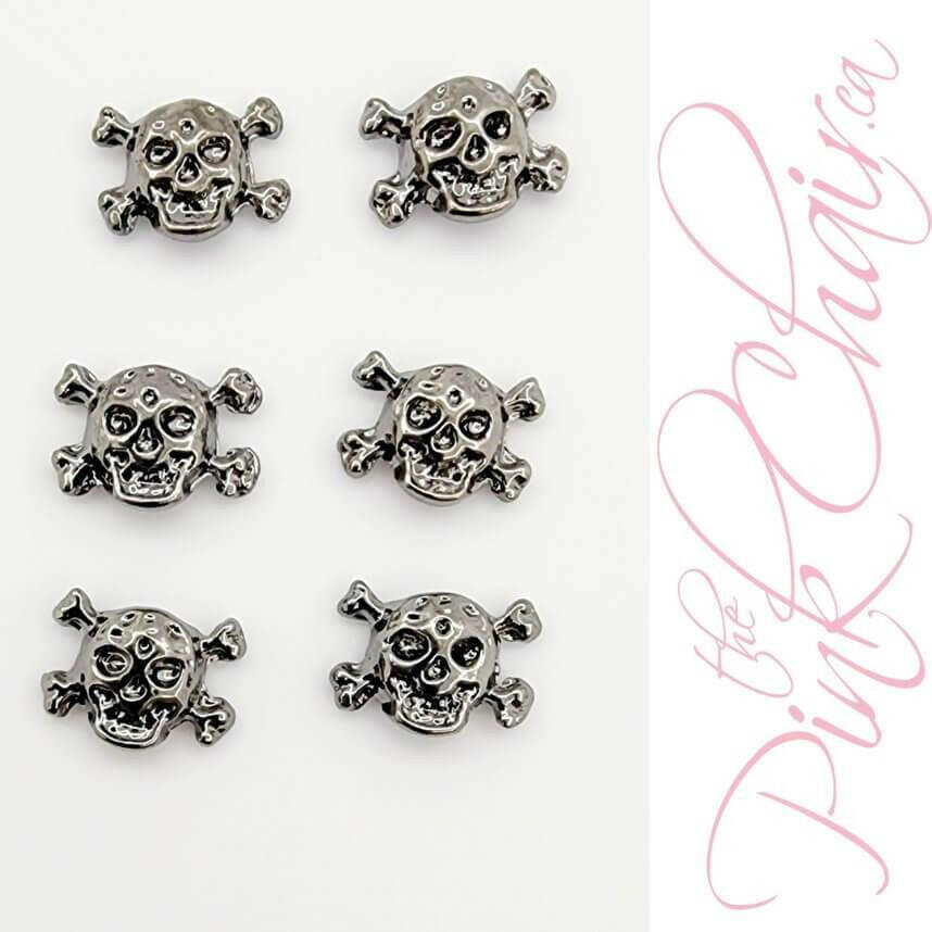 Skulls #9 Metal Nail Art by thePINKchair - thePINKchair.ca - Nail Art Kits & Accessories - thePINKchair nail studio