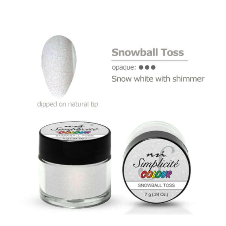 Snowball Toss Simplicite PolyDip/Acrylic Colour Powder by NSI - thePINKchair.ca - Acrylic Powder - NSI