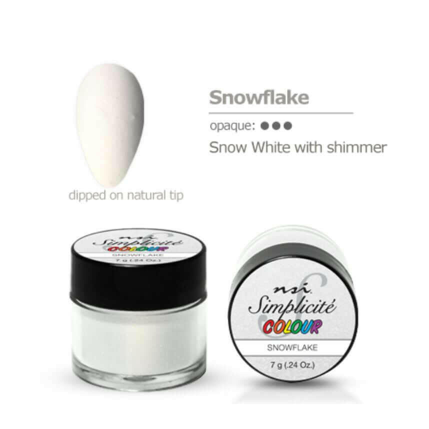 Snowflake Simplicite PolyDip/Acrylic Colour Powder by NSI - thePINKchair.ca - Acrylic Powder - NSI