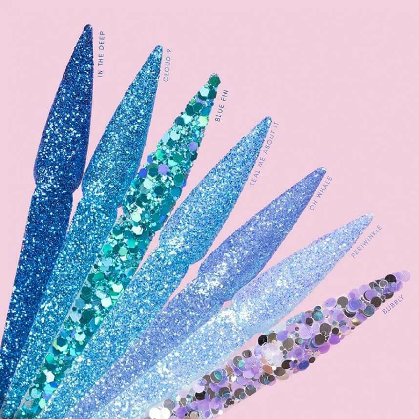 SP289, Blue Fin Sprinkle On Glitter by Kiara Sky - thePINKchair.ca - Glitter - Kiara Sky