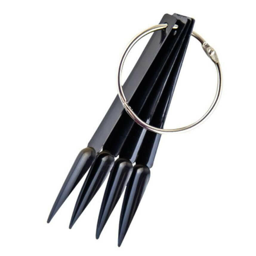 Stiletto Swatch Sticks (BLACK/50pcs) by thePINKchair - thePINKchair.ca - Tips - thePINKchair nail studio