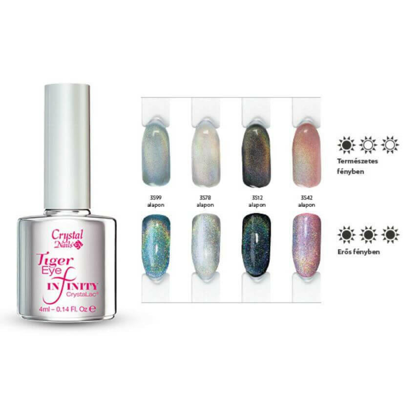 Tiger Eye Infinity #10 (HOLO) Magnetic Gel Polish by Crystal Nails - thePINKchair.ca - Gel Polish - Crystal Nails/Elite Cosmetix USA