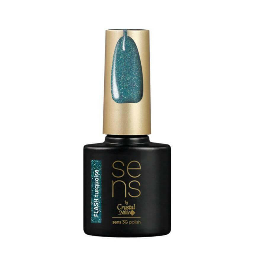 Turquoise Flash SENS Gel Polish (4ml) by Crystal Nails - thePINKchair.ca - Gel Polish - Crystal Nails/Elite Cosmetix USA