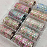 Vintage Floral Transfer Foil Collection - thePINKchair.ca - Nail Art - thePINKchair nail studio