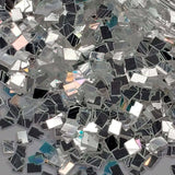 White Chrome 1mm Cube, Glitter (126) - thePINKchair.ca - Glitter - thePINKchair nail studio