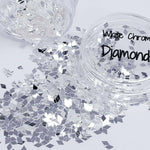 White Chrome Diamonds, Glitter (127) - thePINKchair.ca - Glitter - thePINKchair nail studio