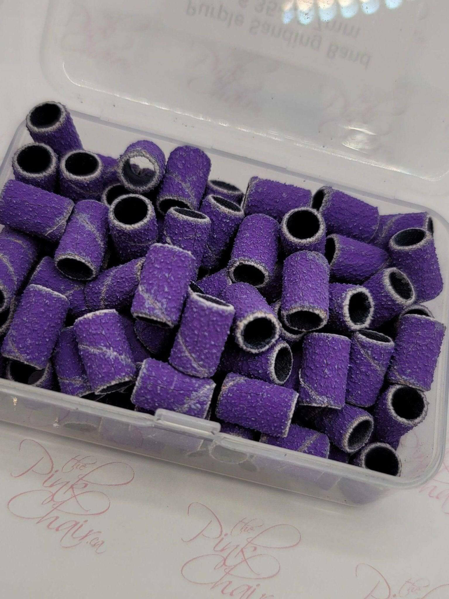 XCoarse Purple Sanding Band - 60grit - thePINKchair.ca - efile bit - thePINKchair nail studio