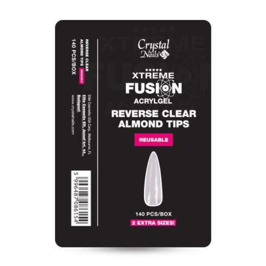 Xtrme Fusion Reverse Almond Tips (140pcs) by Crystal Nails - thePINKchair.ca - Tips - Crystal Nails/Elite Cosmetix USA