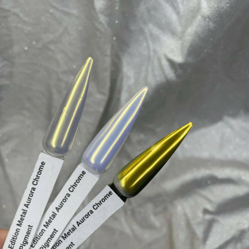 YGTBKM, Metal Aurora Chrome Pigment by thePINKchair - thePINKchair.ca - Nail Art - thePINKchair nail studio